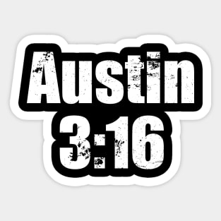 Stone Cold Steve Austin Distressed Sticker